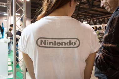 Nintendo standında cartoomics 2014 Milano, İtalya