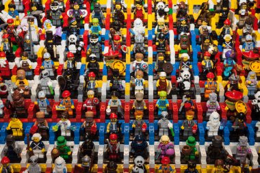 Lego minifigures olarak cartoomics 2014 Milano, İtalya