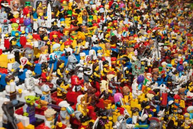 Lego minifigures olarak cartoomics 2014 Milano, İtalya