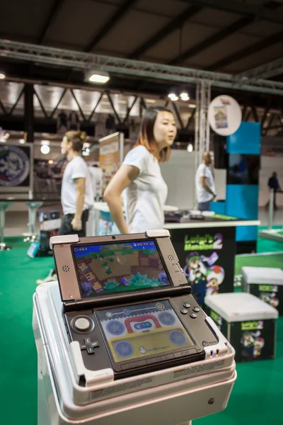 Nintendo stand no Cartoomics 2014 em Milão, Itália — Fotografia de Stock