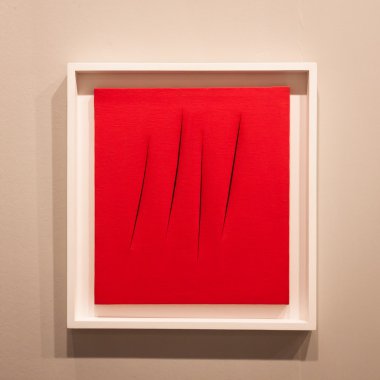 Fontana'nın sanat, miart 2014 Milano, İtalya