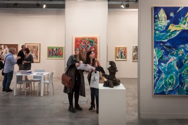 insanlar miart 2014 Milano, İtalya ziyaret