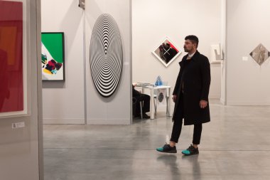 insanlar miart 2014 Milano, İtalya ziyaret