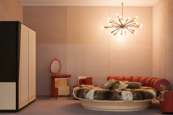 Dormitorio vintage en Miart 2014 en Milán, Italia —  Fotos de Stock