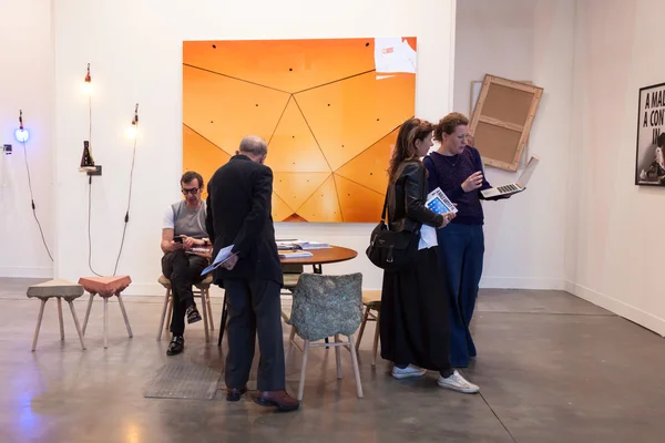 People visiting Miart 2014 in Milan, Italy — Stock Photo, Image