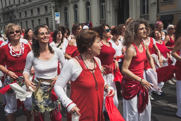 Participación en el desfile del Día de la Liberación en Milán —  Fotos de Stock