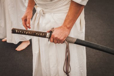 Katana kılıcı şark Festivali Milano, İtalya