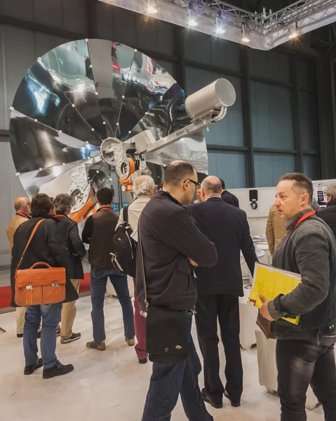 People visiting Solarexpo 2014 in Milan, Italy — Stock Photo, Image