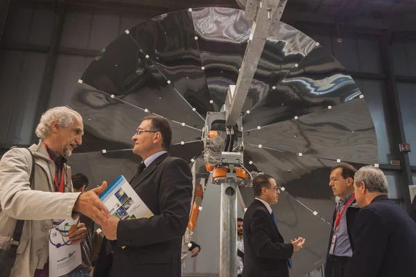 People visiting Solarexpo 2014 in Milan, Italy — Stock Photo, Image