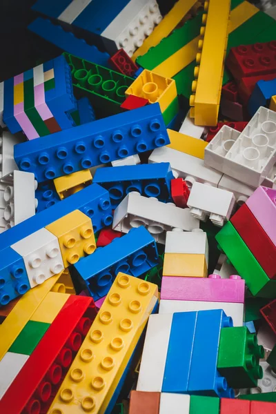 Detail of bricks at Lego Village in Milan, Italy — Stock Photo, Image