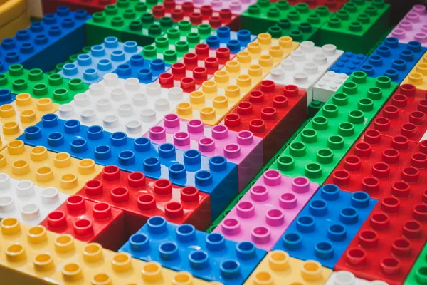 Detail of bricks at Lego Village in Milan, Italy — Stock Photo, Image