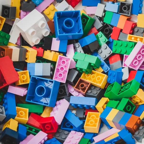 Detail of bricks at Lego Village in Milan, Italy — Stock Photo, Image