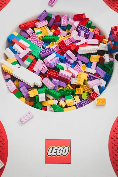 Detail of bricks at Lego Village in Milan, Italy — Stock Photo, Image