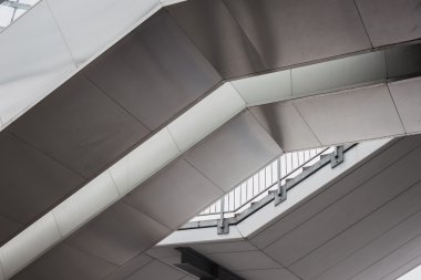 Modern bir binanın mimari ayrıntıları