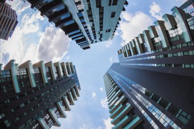 Yeni gökdelenler, porta nuova Milano, İtalya