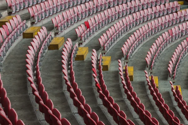 Perspective of many empty stadium seats — Stock Photo, Image
