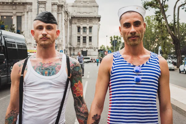 People taking part in Milano Pride 2014, Italy — Stock Photo, Image