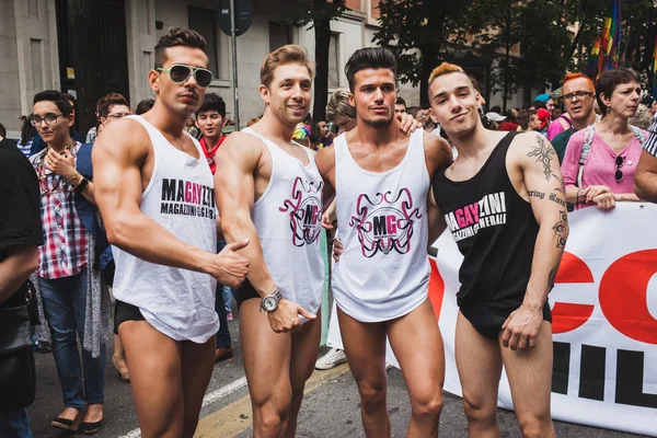 Partecipanti a Milano Pride 2014, Italia — Foto Stock