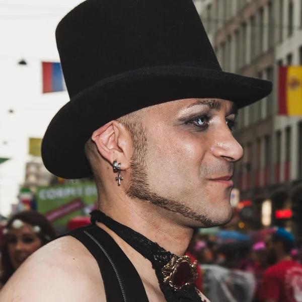 People taking part in Milano Pride 2014, Italy — Stock Photo, Image