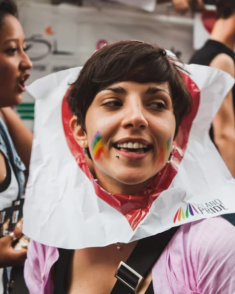 Teilnehmer am milano pride 2014, Italien — Stockfoto