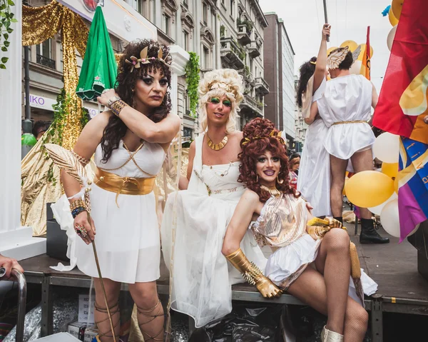 Partecipanti a Milano Pride 2014, Italia — Foto Stock
