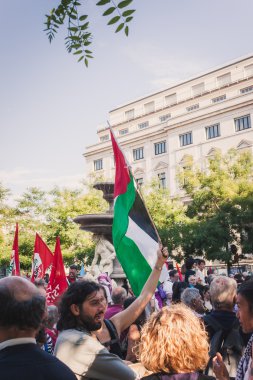 Gazze Şeridi milan, İtalya bombalama karşı protesto insanlar