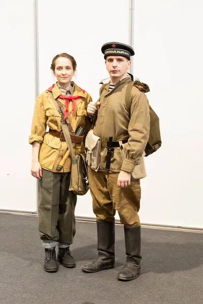 Milan Italie Octobre Les Gens Visitent Militalia Exposition Dédiée Aux — Photo