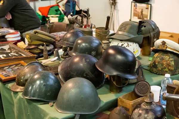 Milan Italy October People Visit Militalia Exhibition Dedicated Militaria Collectors — Stock Photo, Image