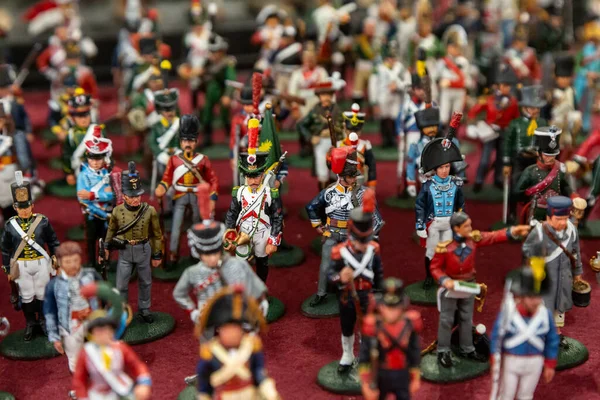 Milan Italy Οκτωβριου Στρατιώτες Του Παιχνιδιού Εκτίθενται Στα Μιλιτάλια Έκθεση — Φωτογραφία Αρχείου