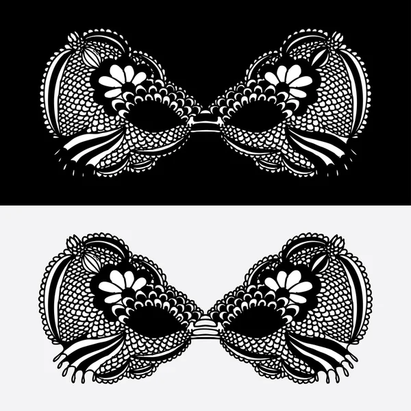 Mask- black and white — Stock Vector