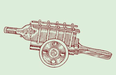 taşıma-gravür şarap şişe