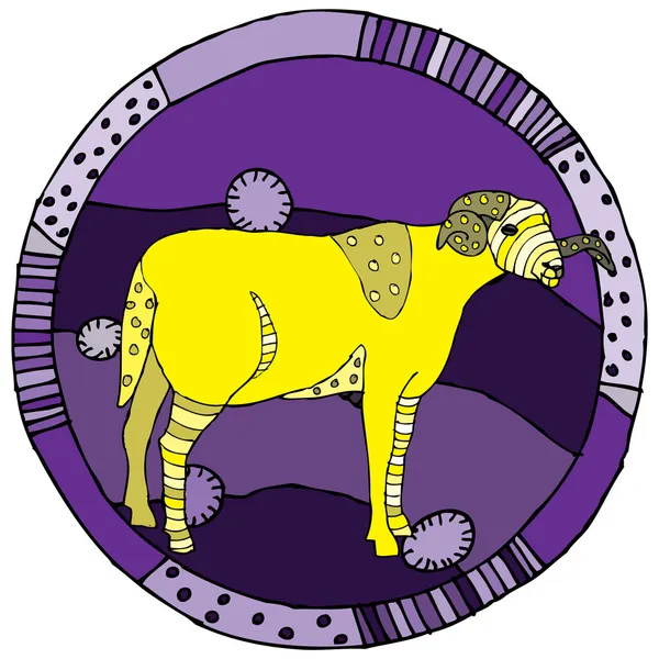 Signo del horóscopo de Aries — Vector de stock