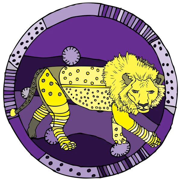 Знак Льва Гороскопа — стоковый вектор