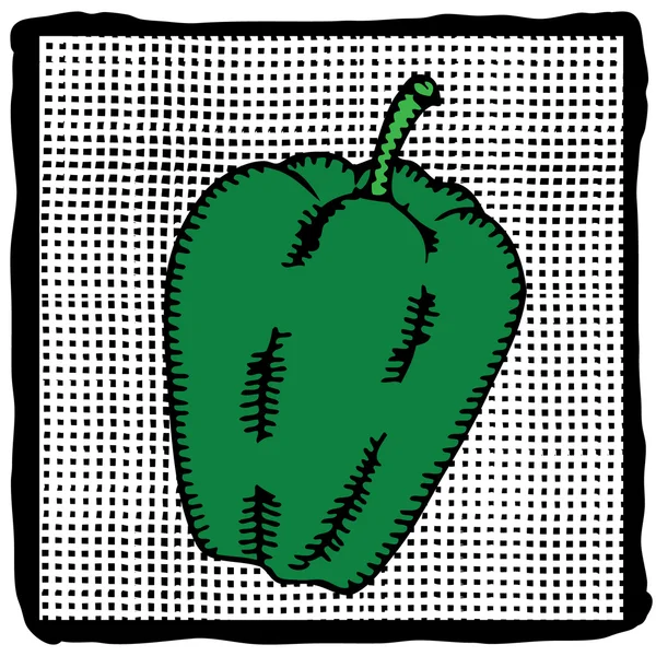 Étiquette de poivre — Image vectorielle