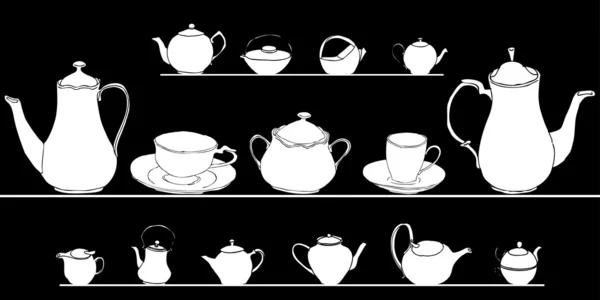 Чайники — стоковый вектор