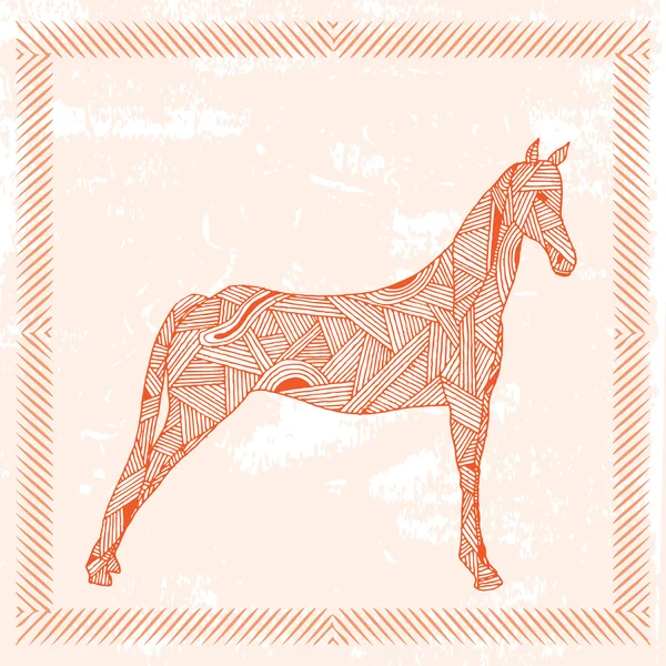 Signe du zodiaque cheval — Image vectorielle