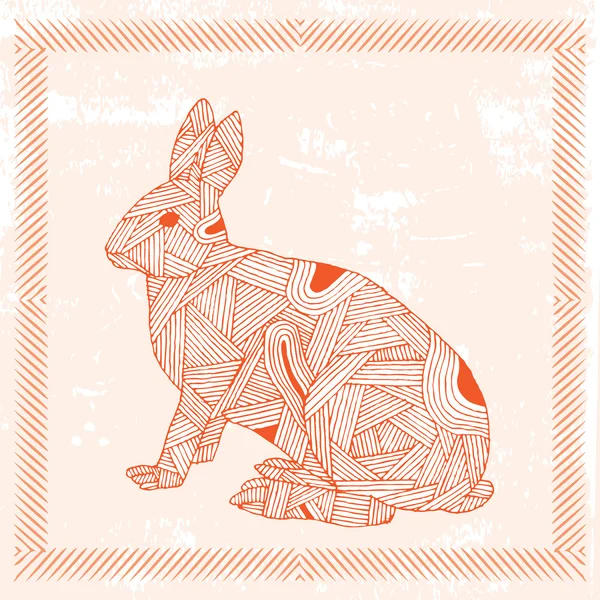 Signo de zodíaco de conejo — Vector de stock