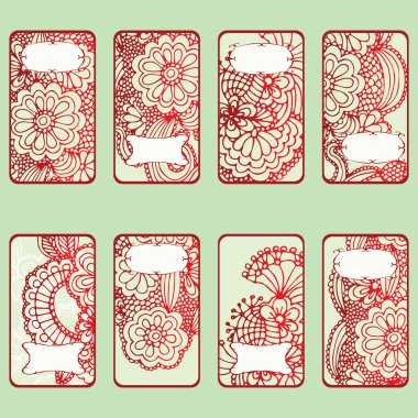 süs çiçek kartı set