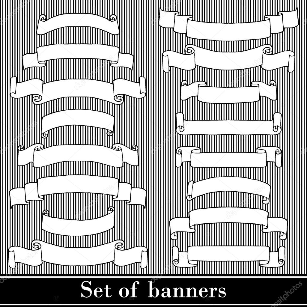 Set of banners