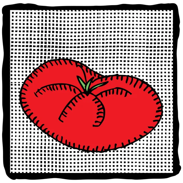 Tomate rouge — Image vectorielle