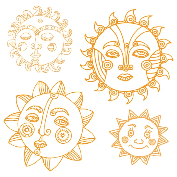 Sun illustration — Stock Vector