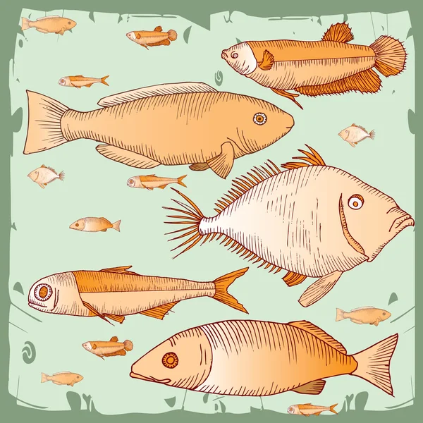 Fish world — Stock Vector