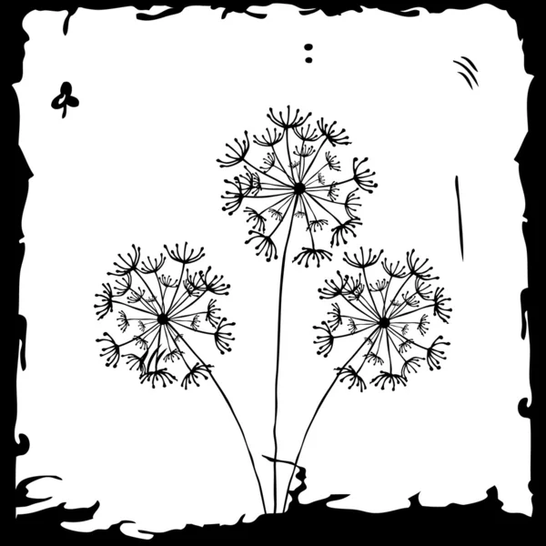 Fleur de pissenlit — Image vectorielle