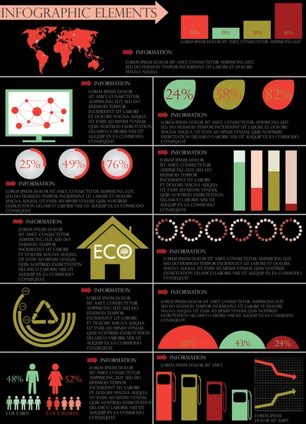 Info graphic vector illustration — Stock Vector