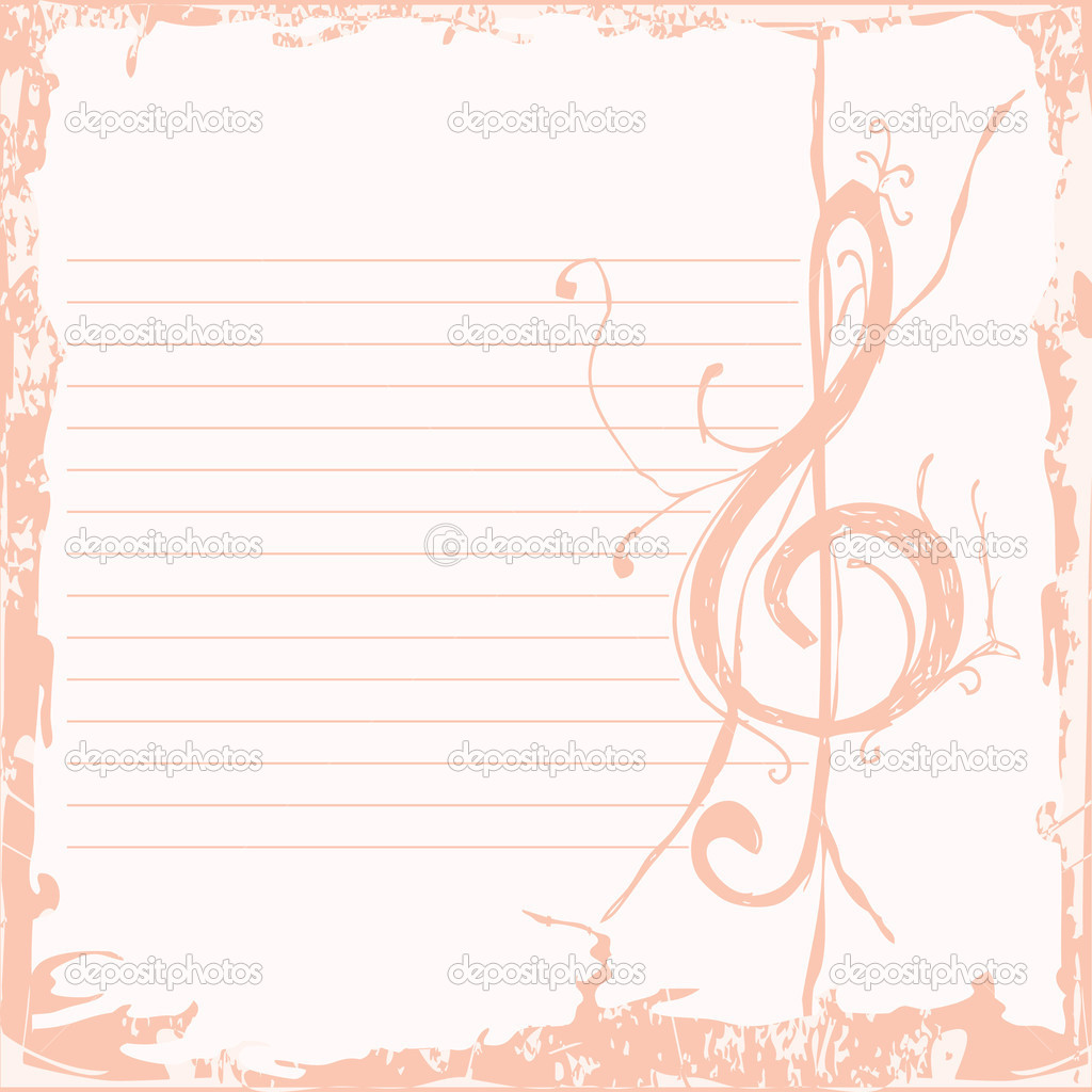 music key sheet of paper