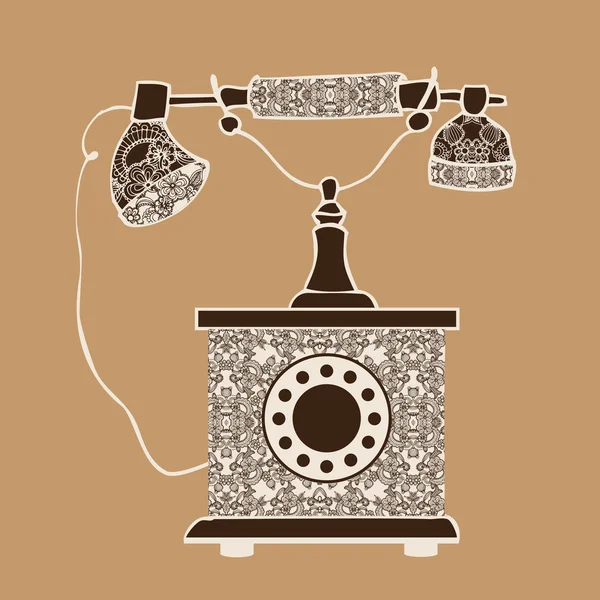 Telefone vintage — Vetor de Stock