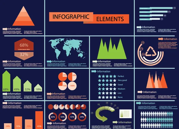 Detail Info Grafik Vektor Illustration — Stockvektor