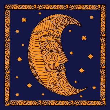 Moon illüstrasyon