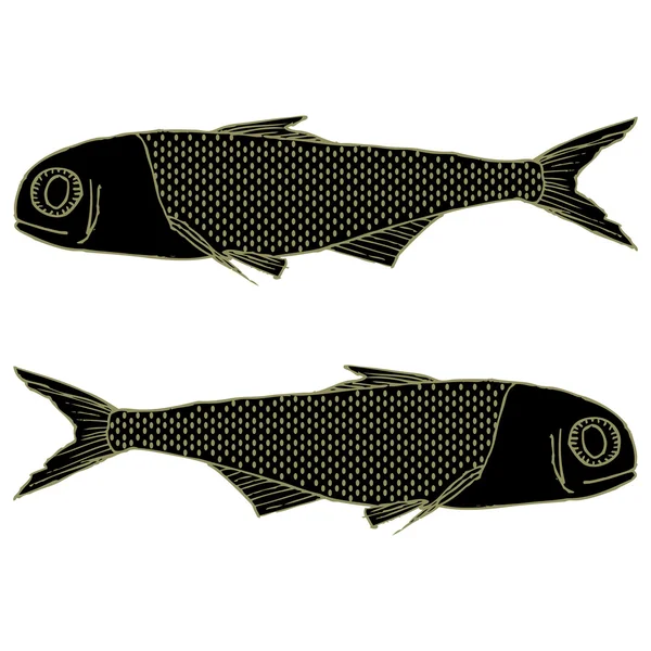 Paire de poissons — Image vectorielle