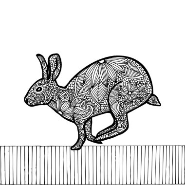 tavşan illüstrasyon